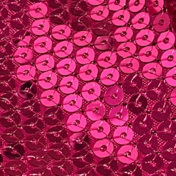 FOREVER 21 Hot Pink Fitted Sequin Dress Size Large NWT (Partial Tag) - Picture 12 of 16